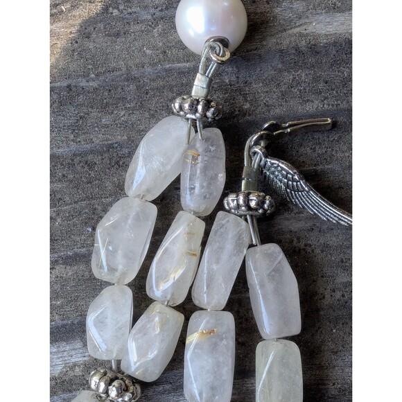 Vintage Quartz Crystal Nugget Bracelet - Picture 3 of 10